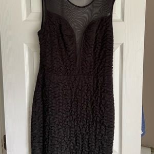 Timing XL Sheer Black Bodycon Dress